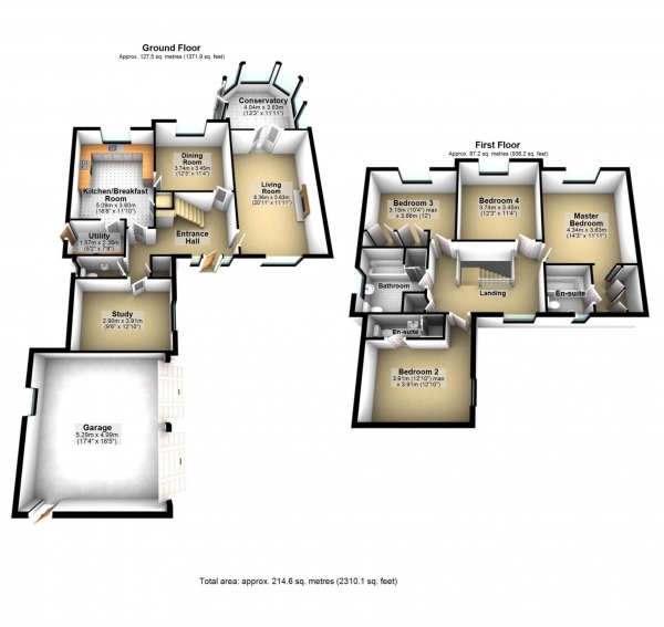 Floor Plan Image for 4 Bedroom Detached House for Sale in Swan Close, Blackthorn