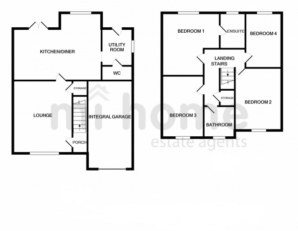 Floor Plan Image for 4 Bedroom Detached House for Sale in Sand Martin Avenue, Wesham, PR4 3FE