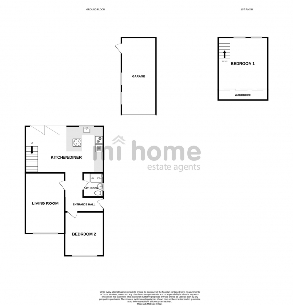 Floor Plan Image for 2 Bedroom Semi-Detached Bungalow for Sale in Beech Avenue, Warton, Preston, PR4 1BY