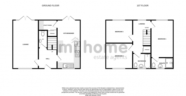 Floor Plan Image for 3 Bedroom Detached House for Sale in Old Tarnbrick Way, Kirkham, PR4 2SA