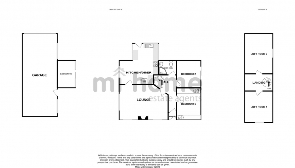 Floor Plan Image for 2 Bedroom Detached Bungalow for Sale in Delany Drive, Freckleton, PR4 1SJ