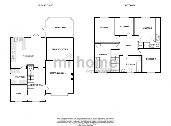 Floor Plan Image for 5 Bedroom Detached House for Sale in Southlands, Kirkham, PR4 2TR