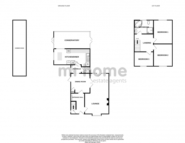 Floor Plan Image for 3 Bedroom Semi-Detached House for Sale in Wray Crescent, Wrea Green, PR4 2WA