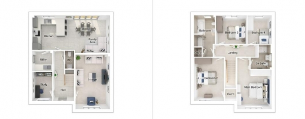 Floor Plan Image for 4 Bedroom Detached House for Sale in Brook Farm, Dowbridge, Kirkham PR4 3RD