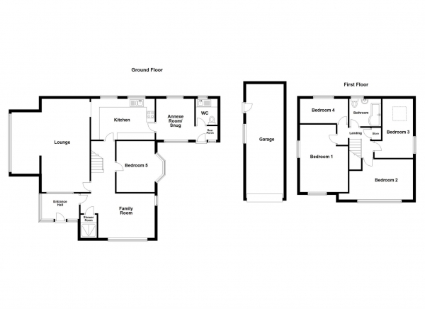 Floor Plan Image for 5 Bedroom Detached House for Sale in Carr Lane, Kirkham, PR4 2YB