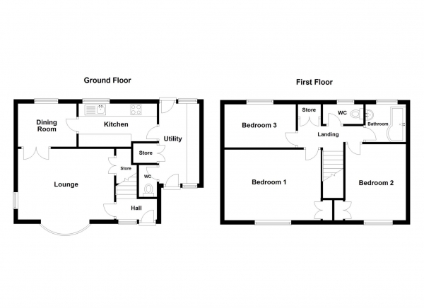 Floor Plan Image for 3 Bedroom Semi-Detached House for Sale in The Close, Kirkham, PR4 2UL