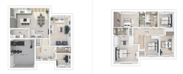 Floor Plan Image for 5 Bedroom Detached House for Sale in Brook Farm, Dowbridge, Kirkham PR4 3RD