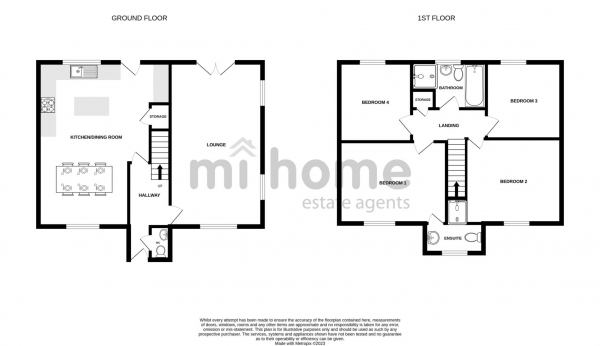 Floor Plan Image for 4 Bedroom Detached House for Sale in Rosemary Place, Clifton, PR4 0ZT