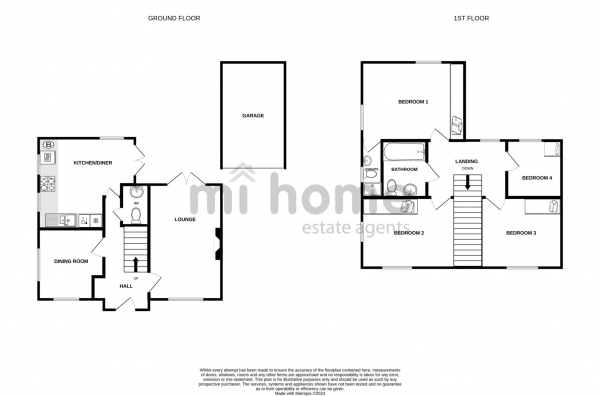 Floor Plan Image for 4 Bedroom Detached House for Sale in Thunderbolt Avenue, Warton, PR4 1BF