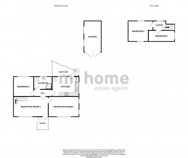Floor Plan Image for 3 Bedroom Detached Bungalow for Sale in Myrtle Drive, Kirkham, PR4 2ZJ