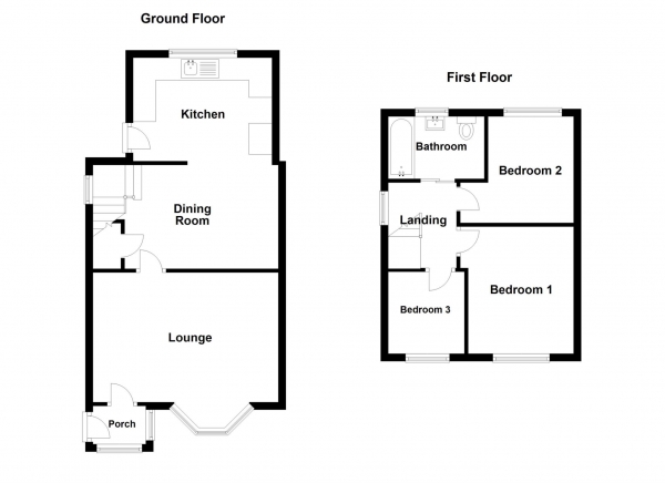 Floor Plan Image for 3 Bedroom Semi-Detached House for Sale in West View, Grange Rd, Elswick, PR4 3UJ