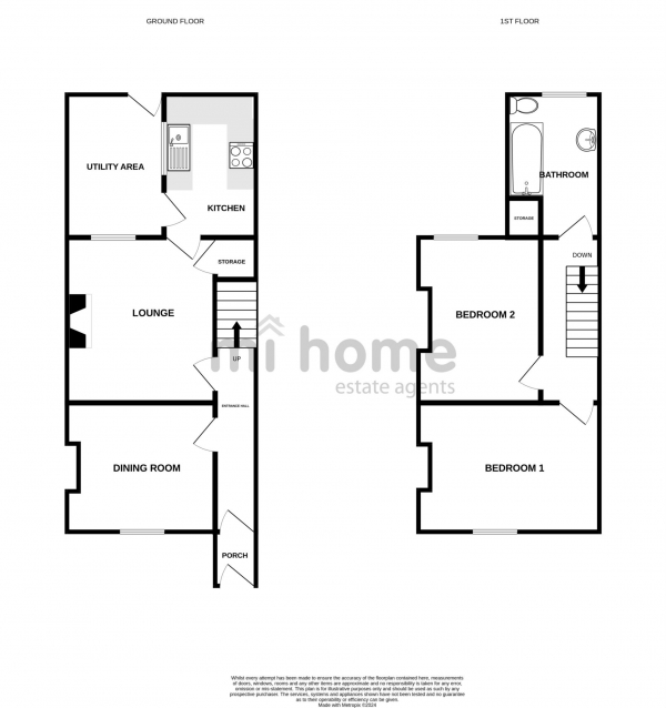 Floor Plan Image for 2 Bedroom Terraced House for Sale in Preston Street, Kirkham, PR4 2YA