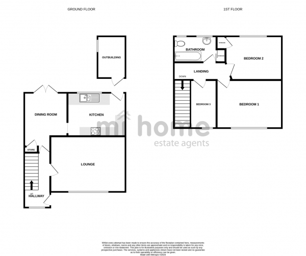 Floor Plan Image for 3 Bedroom Semi-Detached House for Sale in Meadow Close, Clifton, PR4 0ZD