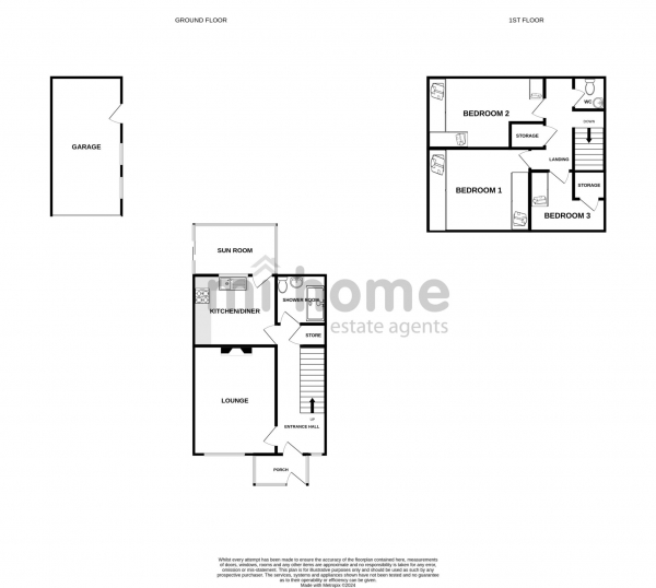 Floor Plan Image for 3 Bedroom Semi-Detached House for Sale in The Mede, Freckleton, PR4 1JB