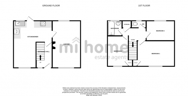Floor Plan for 3 Bedroom Terraced House for Sale in Carr Road, Kirkham, PR4 2SX, Kirkham, PR4, 2SX -  &pound149,950