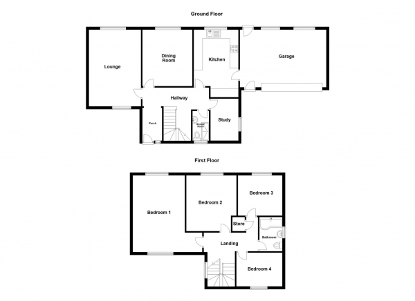 Floor Plan Image for 5 Bedroom Detached House for Sale in The Crescent Bank Lane, Warton, PR4 1TB