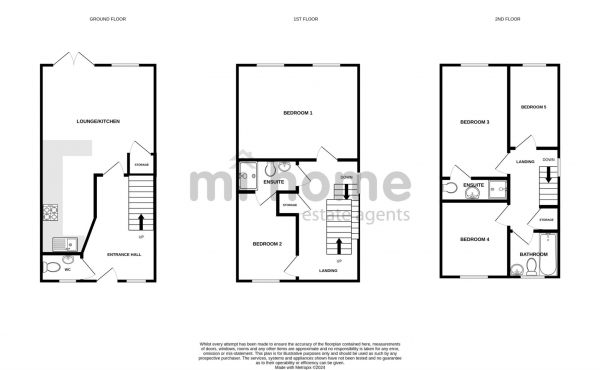 Floor Plan Image for 5 Bedroom Town House for Sale in Sycamore Drive, Wesham, PR4 3FG