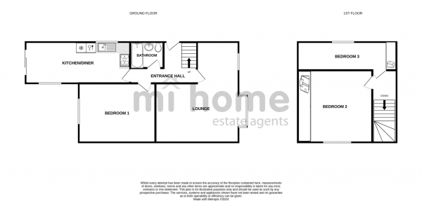 Floor Plan Image for 3 Bedroom Semi-Detached Bungalow for Sale in Chatsworth Avenue, Warton, PR4 1BQ