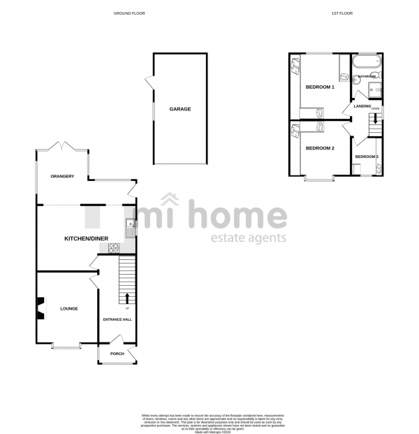 Floor Plan Image for 3 Bedroom Semi-Detached House for Sale in Dowbridge, Kirkham, PR4 2YL