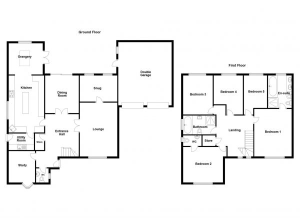 Floor Plan Image for 5 Bedroom Detached House for Sale in Ash Grove, Wrea Green, PR4 2NY