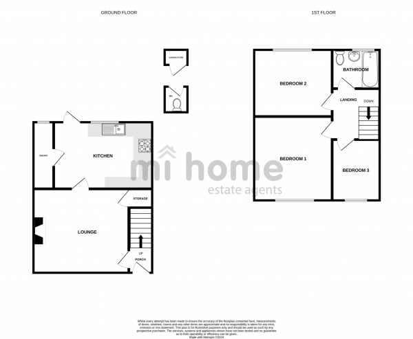 Floor Plan Image for 3 Bedroom Terraced House for Sale in Marquis Street, Kirkham, PR4 2HY