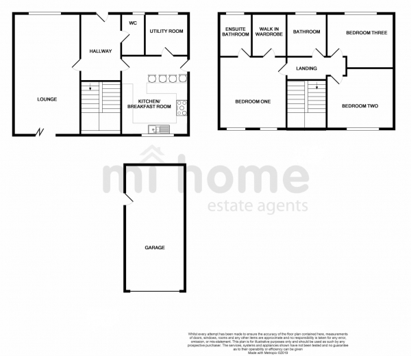 Floor Plan Image for 3 Bedroom Detached House for Sale in Eaton Place, Kirkham, PR4 2JY