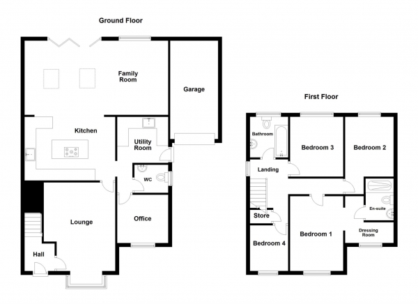 Floor Plan Image for 5 Bedroom Detached House for Sale in Foxwood Drive, Kirkham, PR4 2DS