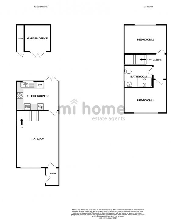 Floor Plan Image for 2 Bedroom Semi-Detached House for Sale in Wades Croft, Freckleton, PR4 1SU