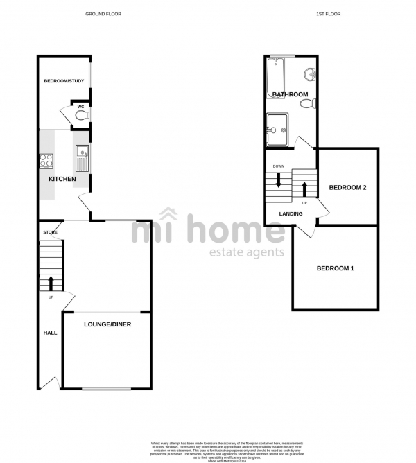 Floor Plan Image for 3 Bedroom Semi-Detached House for Sale in Garstang Road South, Wesham, PR4 3BL