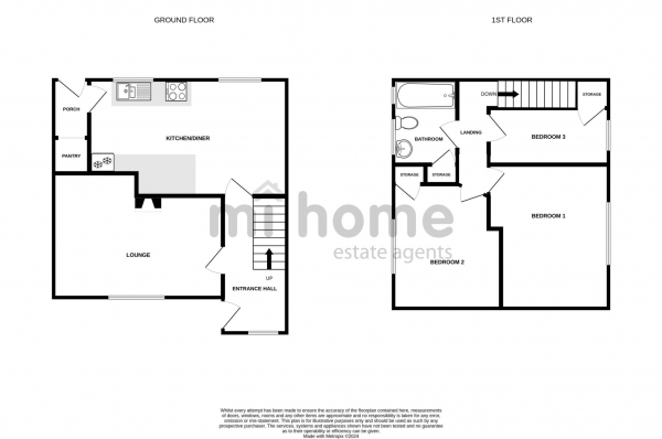 Floor Plan Image for 3 Bedroom Semi-Detached House for Sale in Princess Avenue, Wesham, PR4 3BA