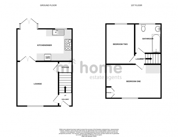 Floor Plan Image for 2 Bedroom Terraced House for Sale in Porter Street East, Wesham, PR4 3AR