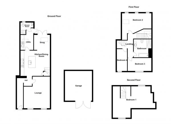 Floor Plan Image for 4 Bedroom Cottage for Sale in Nook Cottage, Clifton, PR4 0ZA