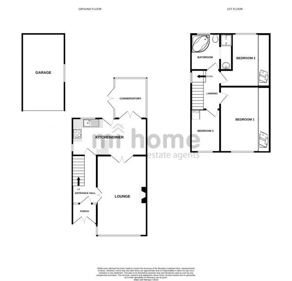 Floor Plan Image for 3 Bedroom Semi-Detached House for Sale in St. Michaels Road, Kirkham, PR4 2TQ