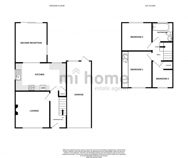 Floor Plan Image for 3 Bedroom Detached House for Sale in Lowfield Close, Newton, PR4 3SY