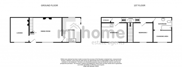 Floor Plan Image for 2 Bedroom End of Terrace House for Sale in Smith Street, Kirkham, Preston, PR4 2SB