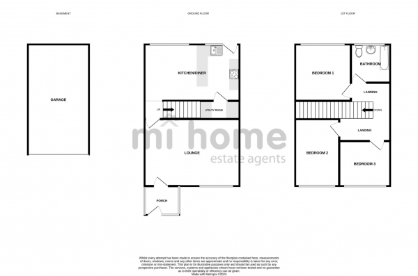 Floor Plan Image for 3 Bedroom End of Terrace House for Sale in Station Road, Wesham, PR4 3DQ