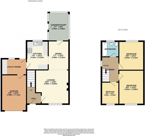 Floor Plan Image for 3 Bedroom Detached House to Rent in Marsden Street, Kirkham