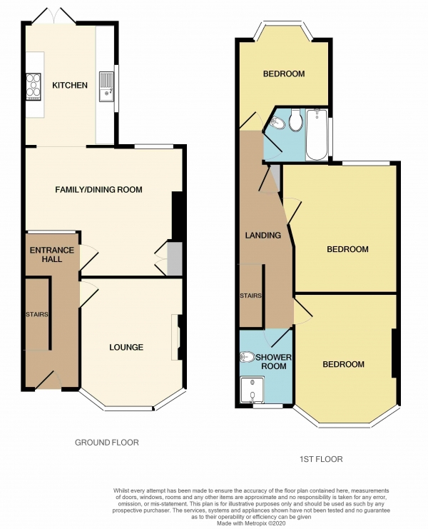 Floor Plan Image for 3 Bedroom Terraced House for Sale in Newfoundland Road, Heath/Gabalfa, Cardiff