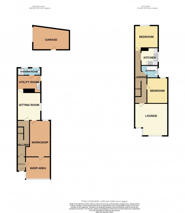 Floor Plan Image for 2 Bedroom Property for Sale in Whitchurch Road, Cathays, Cardiff