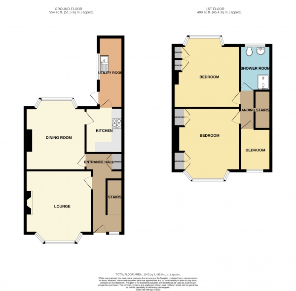 Floor Plan Image for 3 Bedroom Terraced House for Sale in Longspears Avenue, Heath/Gabalfa, Cardiff