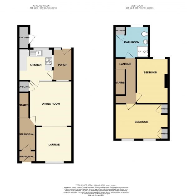 Floor Plan Image for 2 Bedroom Terraced House for Sale in Talygarn Street, Heath, Cardiff