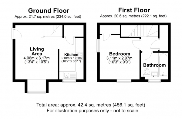 Floor Plan Image for 1 Bedroom Cluster House for Sale in Otway Close, Aylesbury