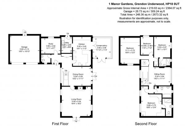 Floor Plan Image for 4 Bedroom Detached House to Rent in Manor Road, Grendon Underwood