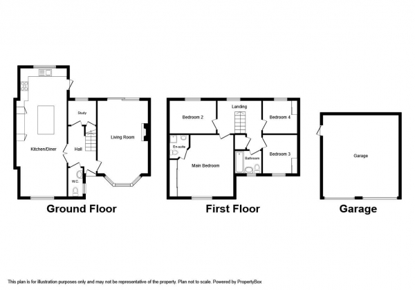 Floor Plan Image for 4 Bedroom Detached House for Sale in Sullivan Way, Langdon Hills