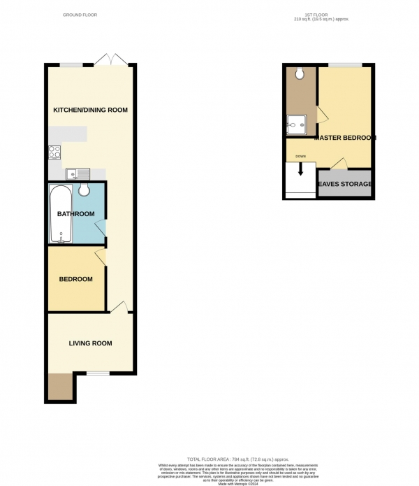 Floor Plan Image for 2 Bedroom Semi-Detached Bungalow for Sale in Cromwell Road, Warley