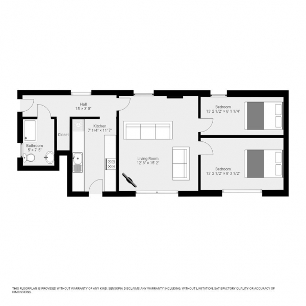 Floor Plan Image for 2 Bedroom Maisonette to Rent in Tower Hill, Brentwood