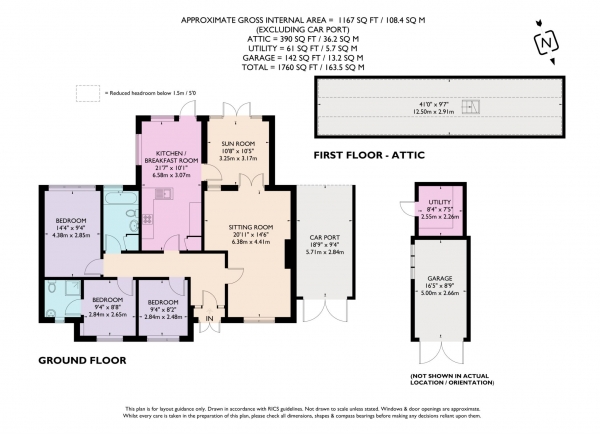 Floor Plan Image for 3 Bedroom Bungalow for Sale in Tring Road, Northchurch