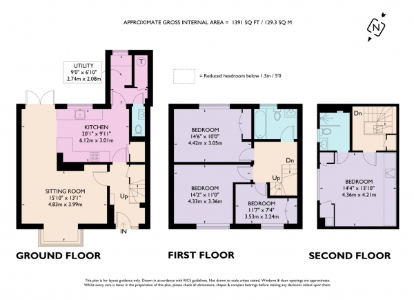 Floor Plan Image for 4 Bedroom Terraced House for Sale in Marlin Close, Berkhamsted