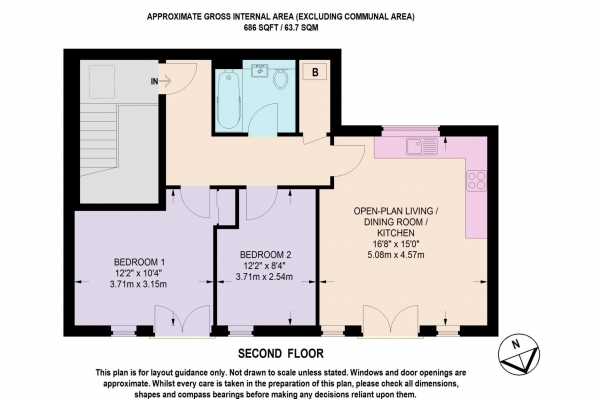 Floor Plan Image for 2 Bedroom Apartment for Sale in Berkhamsted town centre