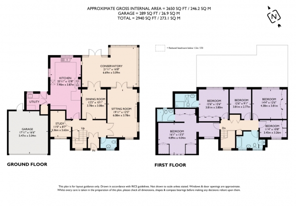 Floor Plan Image for 5 Bedroom Detached House for Sale in Oakwood, Berkhamsted